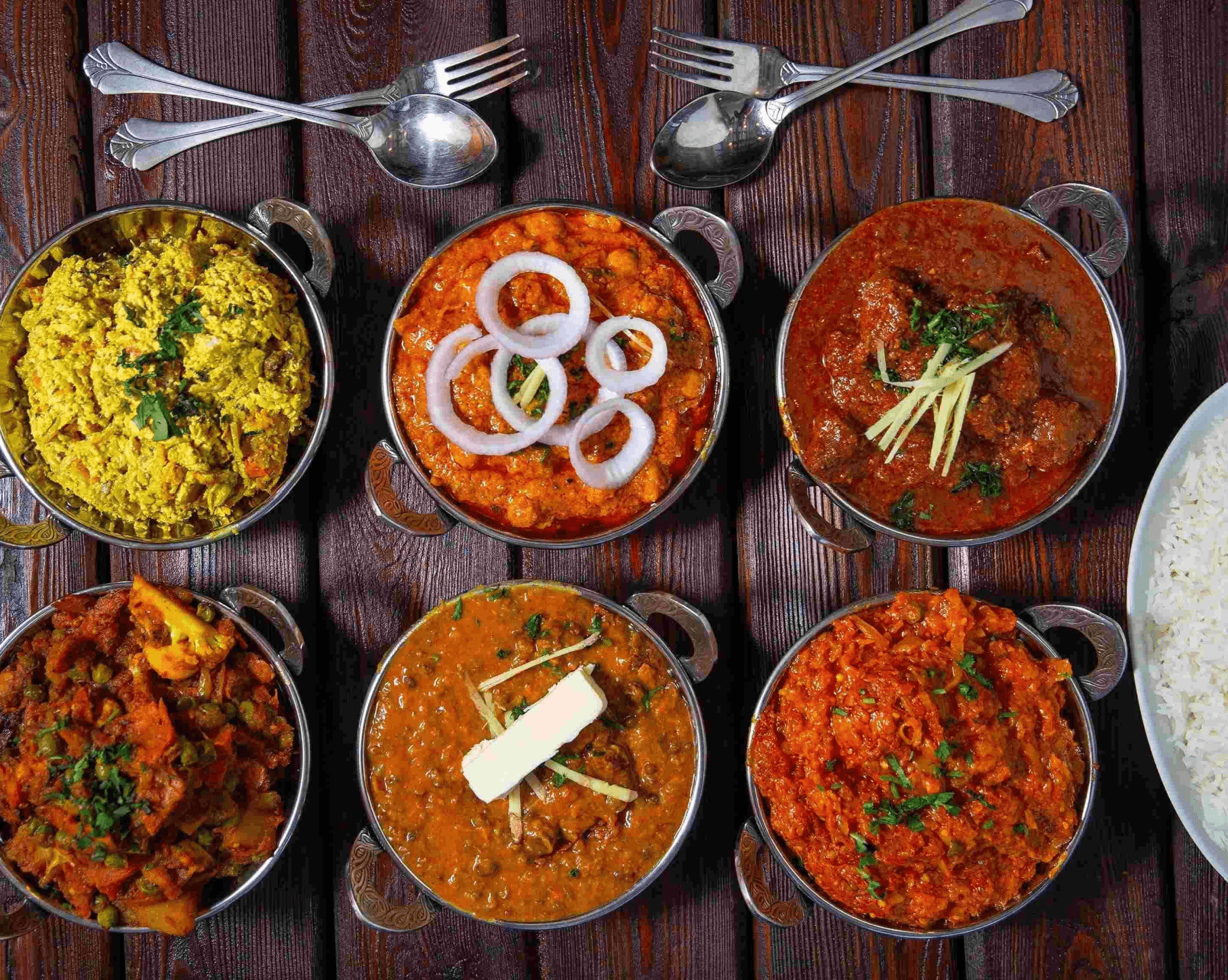 Restaurant hero background showcasing our signature dishes